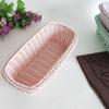 1Pcs Creative Fruit Storage Basket Rectangle Shaped Woven Plastic Dried Fruit Basket for Home Party KTV Candy Snacks Organizer