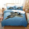 3D Fighter Bedding Set Aircraft Duvet Cover 2/3 Pieces Single/Double AU180 * 210 Boys' Room Luxury Home Textile Birthday Gift
