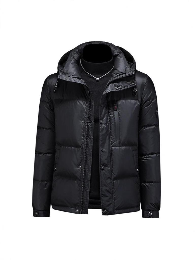 2025 Trendy European Men's Slim Fit Hooded Down Jacket
