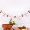 Safe User Friendly Materials Easter Rabbit Hanging Garlands with Wood Beads Nonwoven Fabric for Family and Pet Safe Space