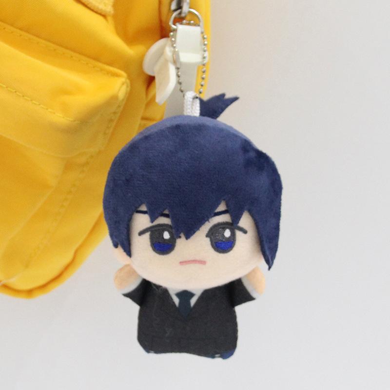 New Chainsaw Man 10cm Plush Dolls Denji Aki Power Himeno Cute Stuffed Keychains Anime Soft Bag Pendants Fan Merch Birthday Gifts