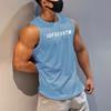 Męska Moda Sportowe Tank Topy Casualowy T-shirt bez Rękawów Męska Kamizelka Sportowa