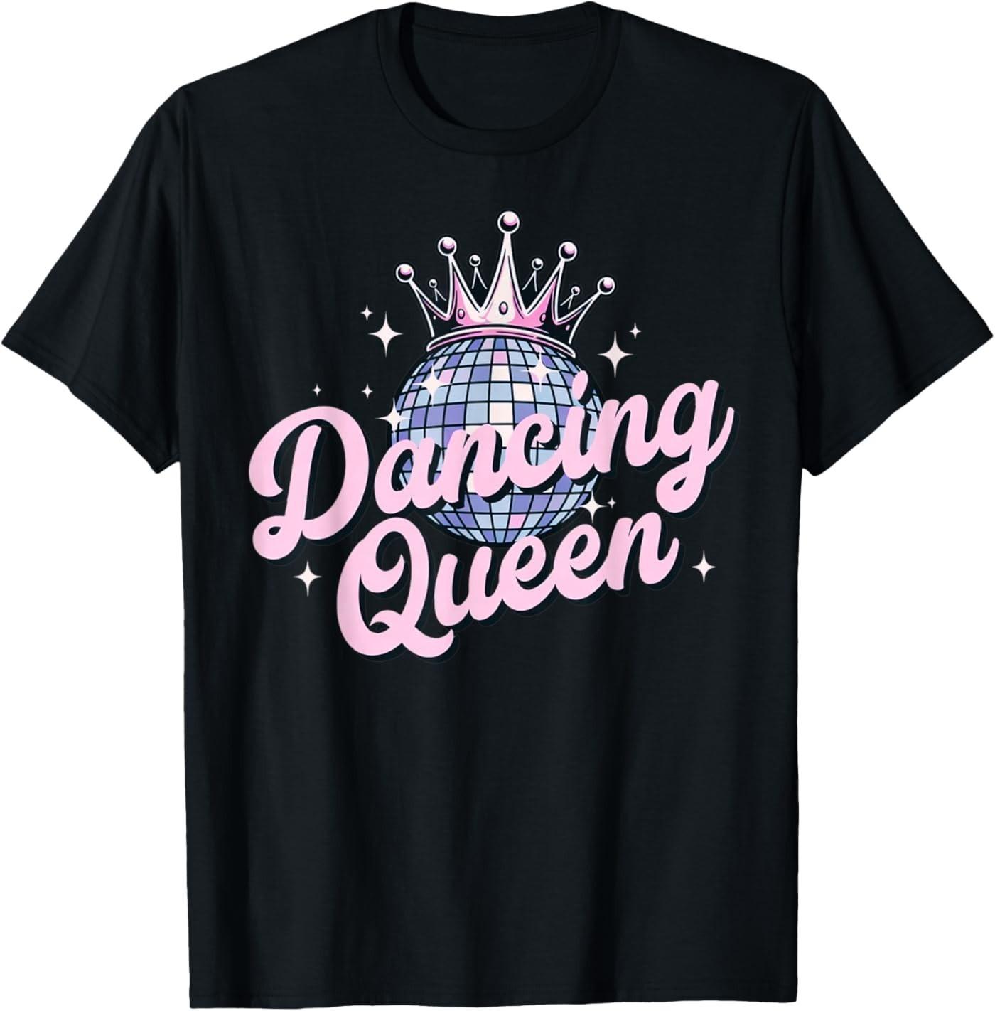 Dancing Queen Crowned Disco Ball T-Shirt XXL