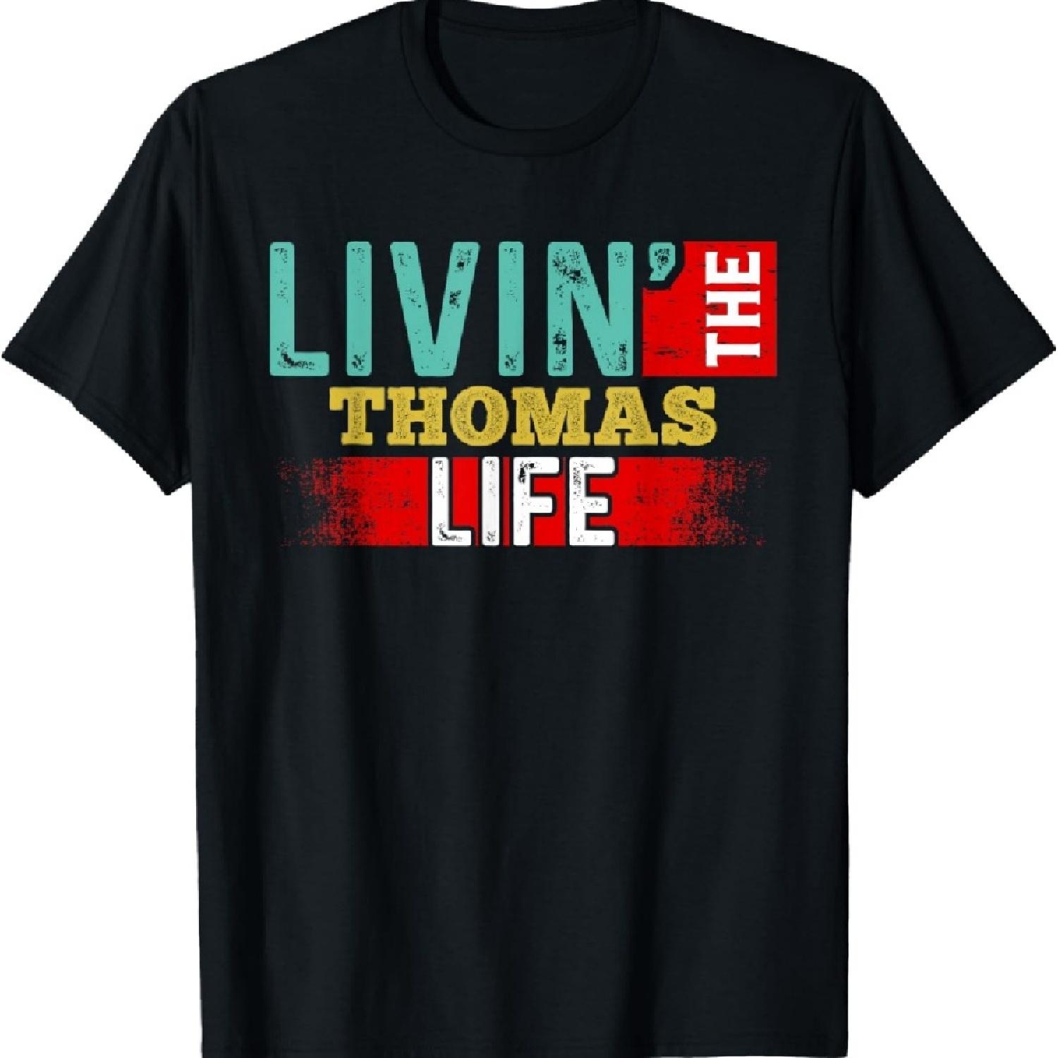 

Футболка Livin The THOMAS Life Имя THOMAS Футболка XXXXXL чёрный