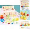 Wooden Multifunctional Arithmetic Clip Bead Learning Board Kid Puzzle Toy Set For Early Learning
