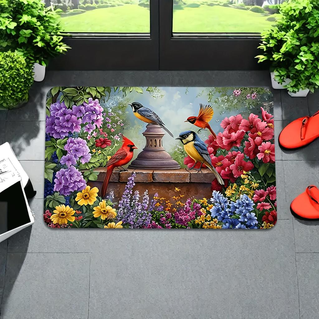 1 Stück Hundepfotenmuster Küchenteppiche Rutschfeste Türmatten Pop-Design Badezimmerteppich Badematte Teppich für Zuhause Spüle Wäsche Dekor