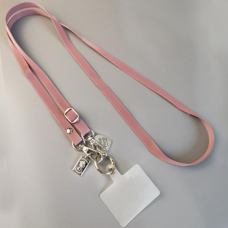 

Mobile Phone Lanyard Crossbody Long Leather Strap Without Neck Sling Small Fresh Back Fixed Clip for Women Iphone 15 Pro Max