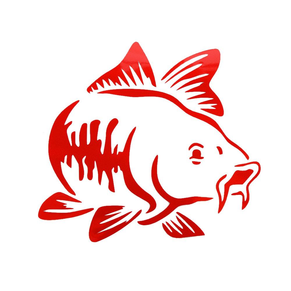 

STONEGO Universal Carp Fishing Car Vinyl Decal Art Sticker Kayak Fishing Car Truck Boat Tribal Car Sticker Accessories червоний