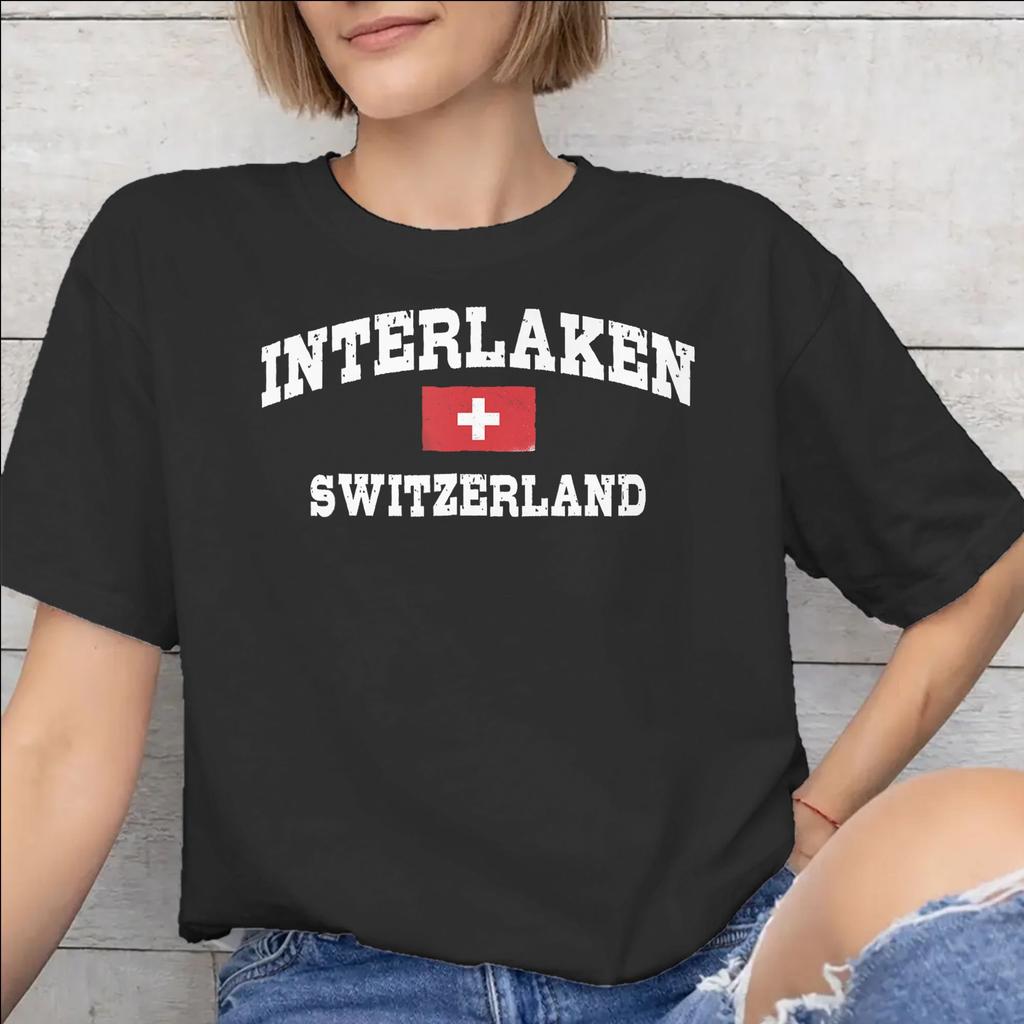 Swiss Switzerland Flag Accessories Unisex T Shirt Pure Cotton Tee Graphic Printed Tshirt Clothing