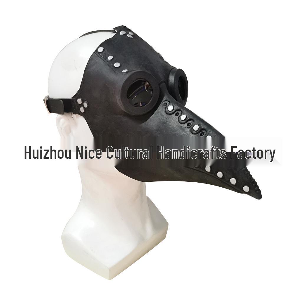 Halloween Plague Doctor Bird Beak Mask - Steampunk Costume Accessory