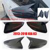 For KIA K3 Cerato Forte 2013-2018 Rearview Side Mirror Cover Wing Cap Exterior Door Rear View Case Trim Carbon Fiber Sticker
