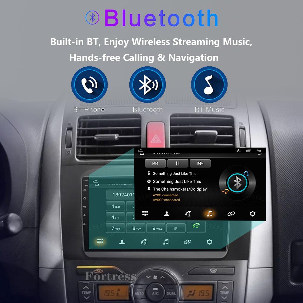 For Toyota Auris 1 E150 2006 2007 - 2012 Car Radio Multimedia Video Player Navigation GPS 2din 2 Din DVD Built-in Carplay DSP BT