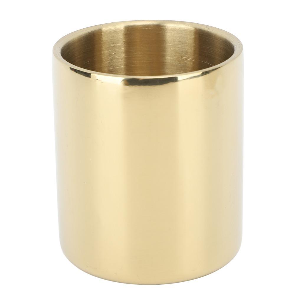 Double Layer Tea Cup Rustless Steel Beverage Vessel Easy To Wash Drinking Tumbler  Tea Drinking