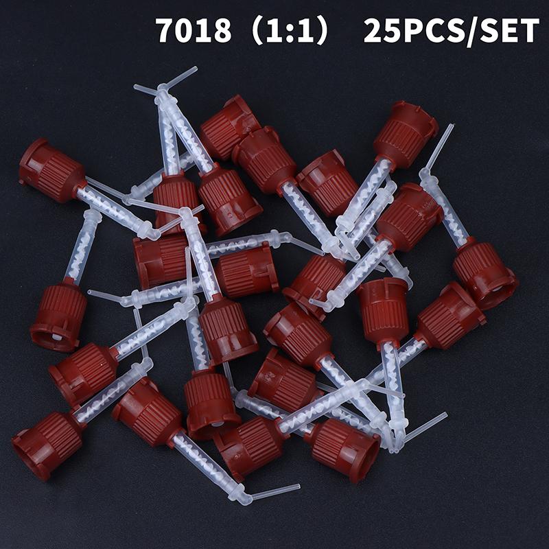 Dental Disposable Mixing Tips 25Pcs Smooth Consistent Glue Output Intra Oral Nozzles for Travel Dental Care
