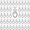 50Pcs Plastic Silent Curtain Track Pulley Strong and Sturdy Curtain Hook Rollers  Bathroom Curtains