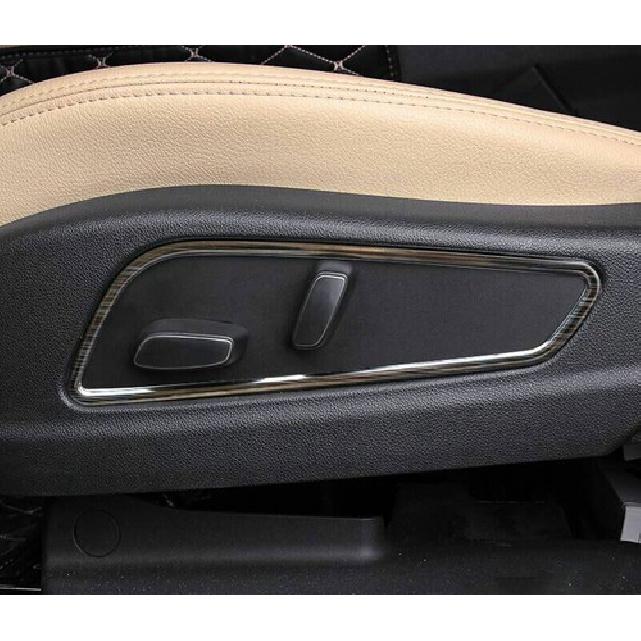 For 2016-  Cadillac XT5 Black Steel Seat Adjust Handle Button Frame Trim