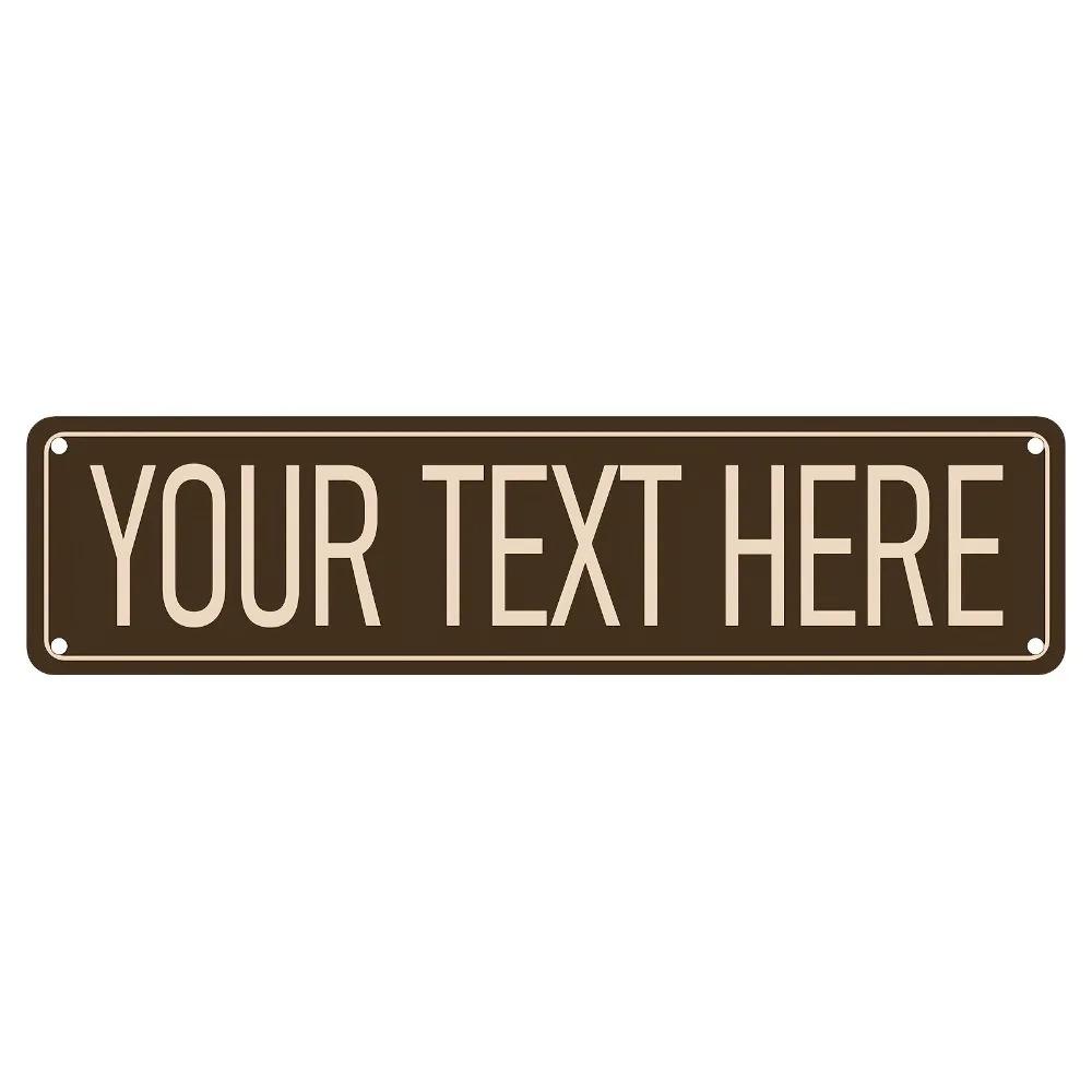 Custom Aluminum Street Sign, Metal Foil, Personalized Name, Indoor/Outdoor, Multi-Scene Wall Decor