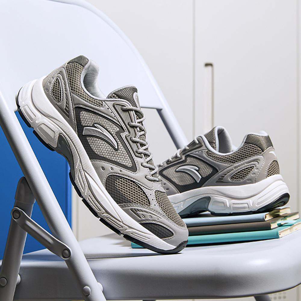 Anta Millennium 8 Retro Bequem Rutschfest Atmungsaktiv Niedrig geschnitten Lifestyle Freizeitschuhe Herren Freizeitschuhe Grau 112528891-2