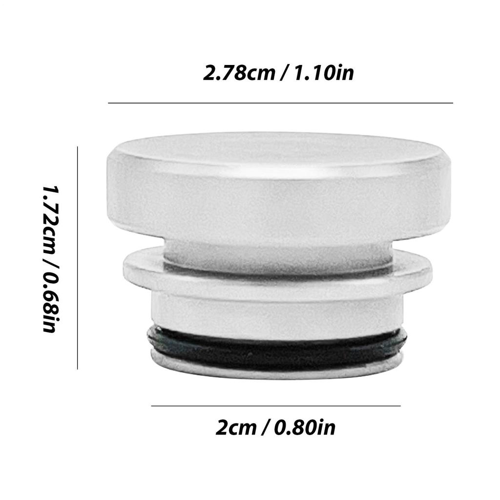 Gerinkoken Cigarette Lighter Socket Cap Cigarette Lighter Plug Cover Metal Dustproof Socket Cover Cap