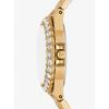 Michael Kors Mini Lennox Animal Pavé Gold-Tone Watch MK7394