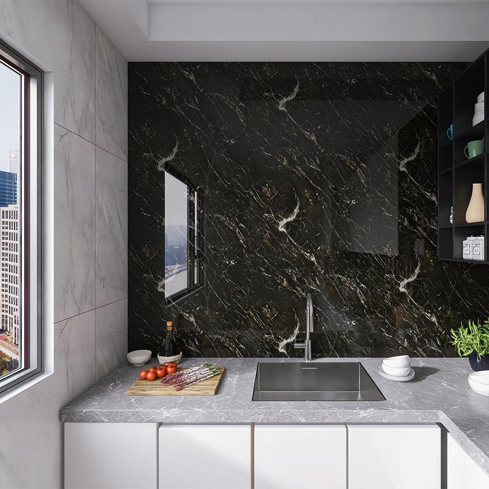 40cm DIY Kitchen Waterproof Moisture-proof Mildew Proof Home Bedroom Background Wall Wallpaper Wall Stickers Marble Decoration