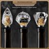 Taozhi Geometric Gold Foil Diamond Wine Stopper