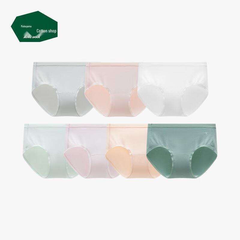 

Songshan Cotton Women s Anti-bacterial Seamless Mid-Waist Briefs 7-Pack XL (138-154 lbs)