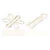 100Pcs Funny Planner Clips Innovative Cute Design Anti Rust Electroplating Process Gold Paper Clips 