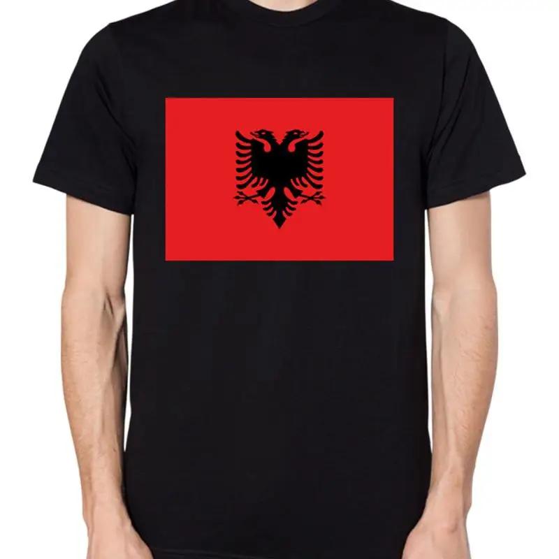 Albanien Flagge T-Shirt Unisex Damen Oberteil