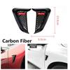 Pair Real Carbon Fiber Car Front Fender Side Air Vent Cover Shark Gills Sticker