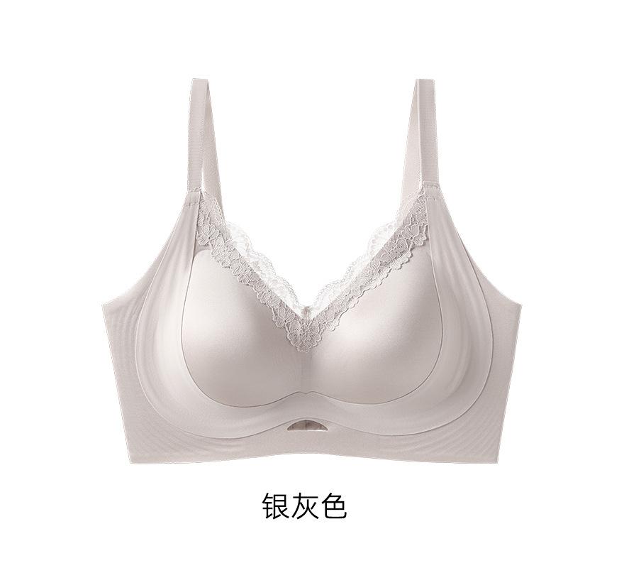 Thin Breathable No Steel Ring Seamless Underwear Small Breasts Gather Anti-sagging Bra Women's Bra Close Breasts