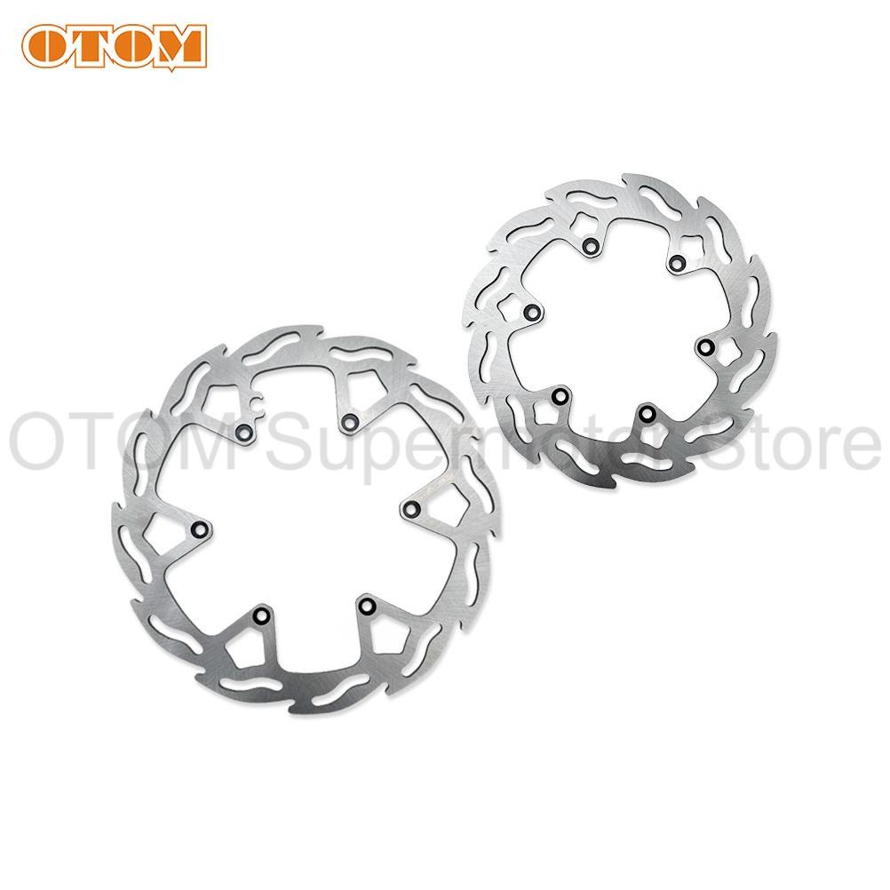For KTM HUSQVARNA GASGAS Motorcycle Front 260mm Rear 220mm Brake Disc Rotor 6 Holes Steel Plate SX SXF XC XCF EXC EXCF XCW FC TE