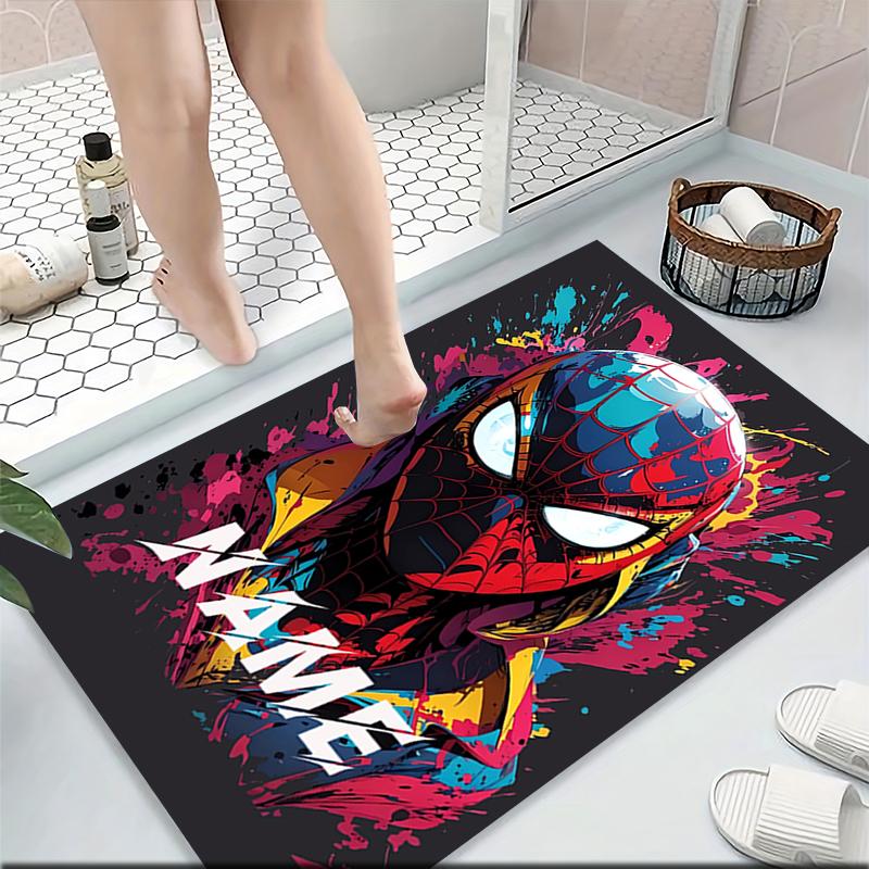 Custom Name "Spider-Man: Wonder" Carpet Rug Customizable Soft Washable Anti-Slip Home Living Room Sofa Mats Personalized Rug. 0909299