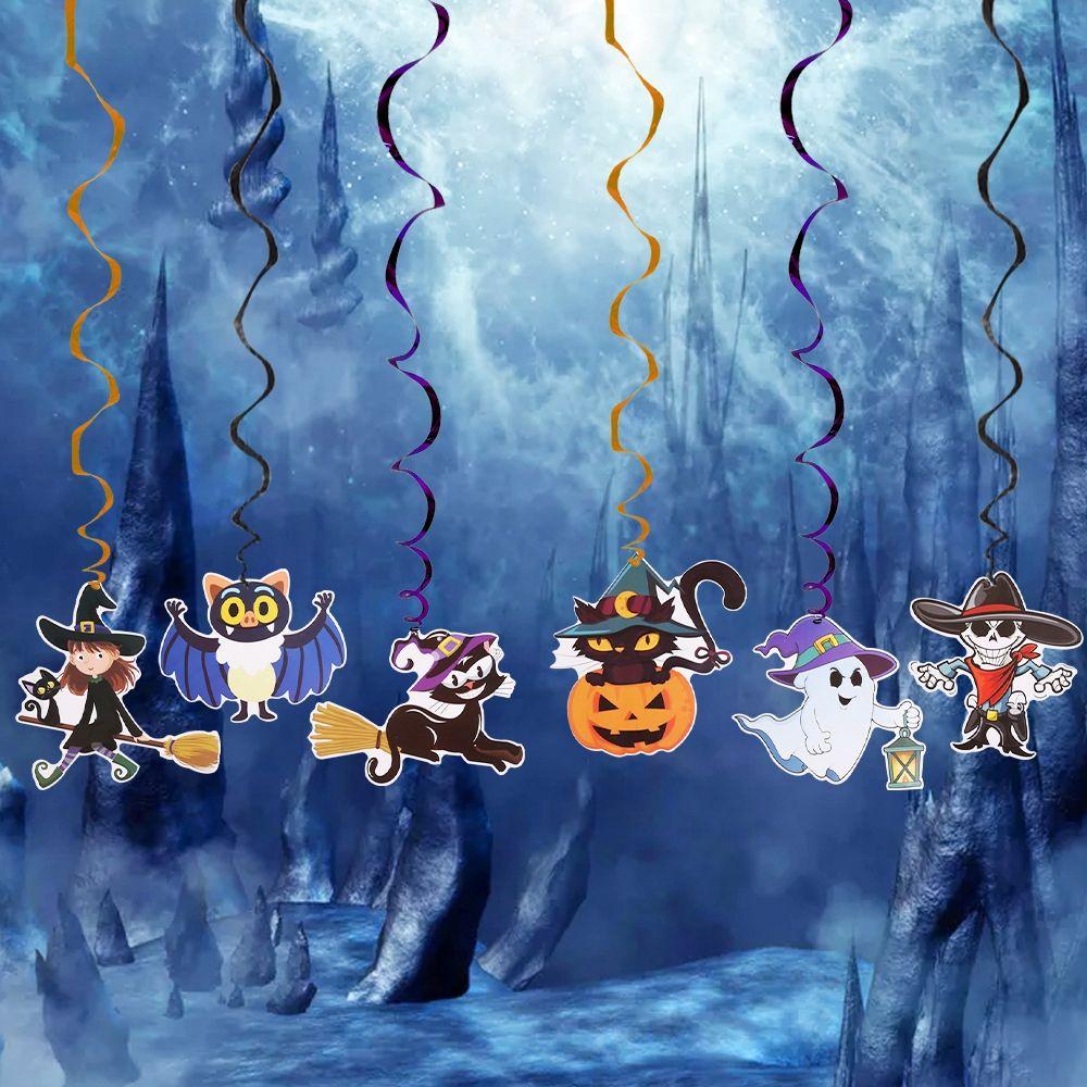 Ornaments Event Pumpkin Ceiling Hanging Swirl Party Supplies Streamers Spiral Halloween Decoration