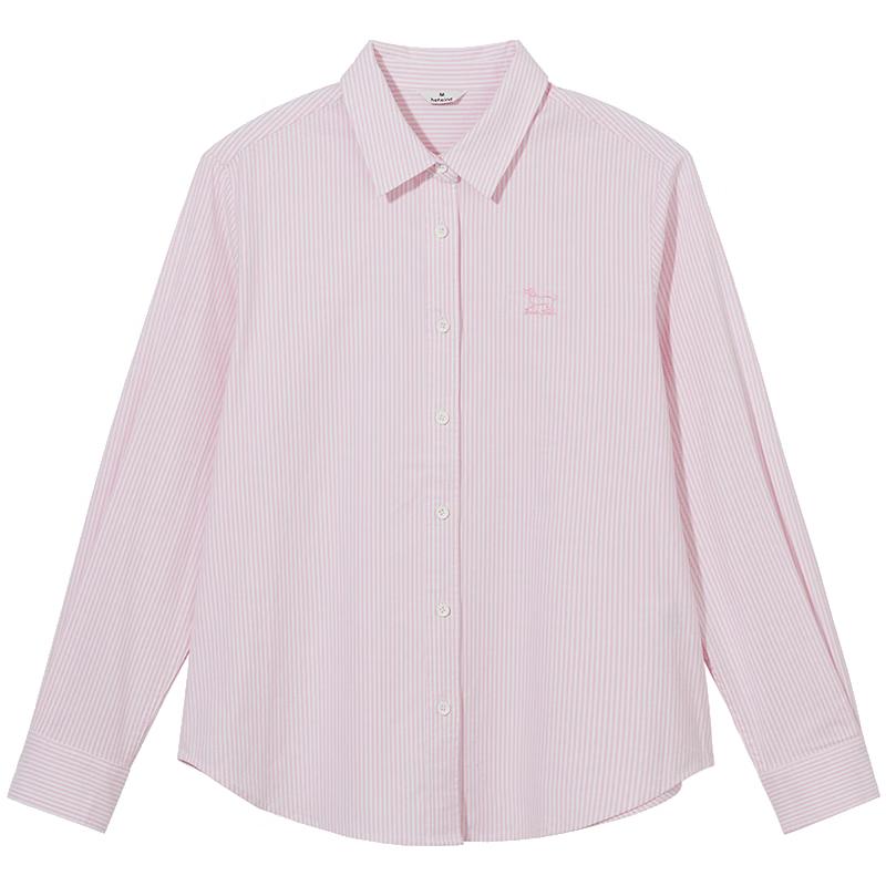 Hotwind Women's 2026 Spring Simple Oxford Long Sleeve Shirt