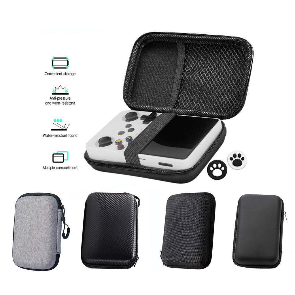 Scratchproof Storage Bag for R36S R35S K36 Gaming Accessories Game Console Carrying Case with Screen Film Joysticks Caps