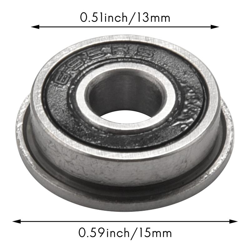 10 Stück F695-2RS Lager 5X13x4mm Flansch Miniatur Rillenkugellager F695RS Für VORON Mobius 2/3 3D-Drucker