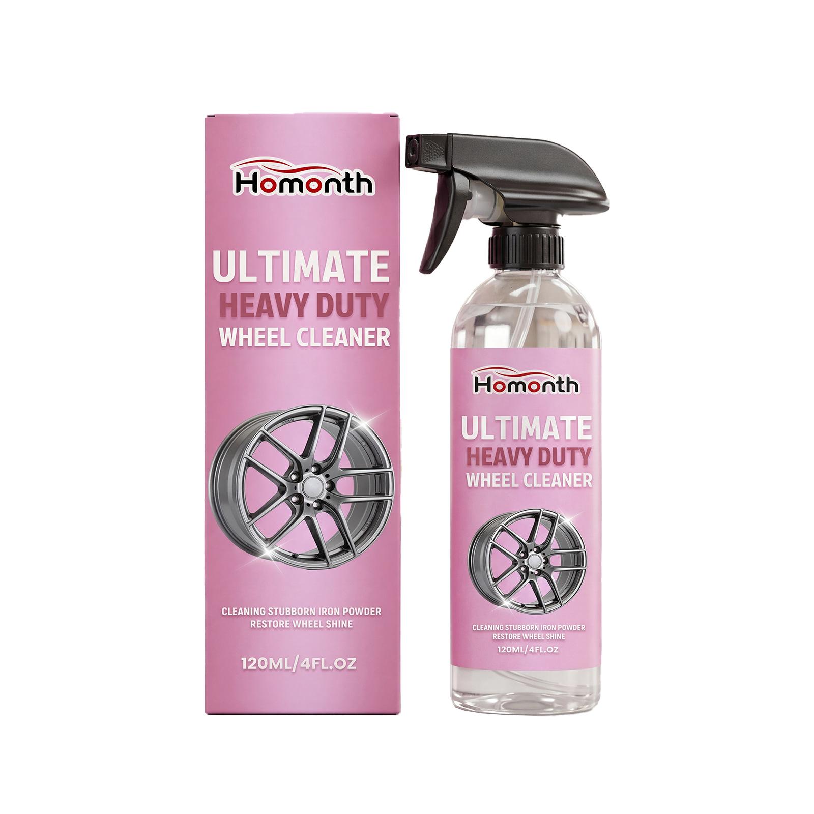 

HOMONTH Wheel Cleaner - Effortlessly Cleans & Decomposes Stains on Various Wheel Types
