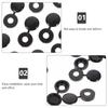 100Pcs Black Plastic Screw Caps PP Material Furniture Screw Cover Caps Easy Install Dust Plug Rust Proof Uv Water