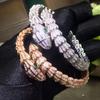 Spirit Snake Shaped Bracelet for Girls with a High-end Feel, Snake Bone Bracelet with an Open Mouth