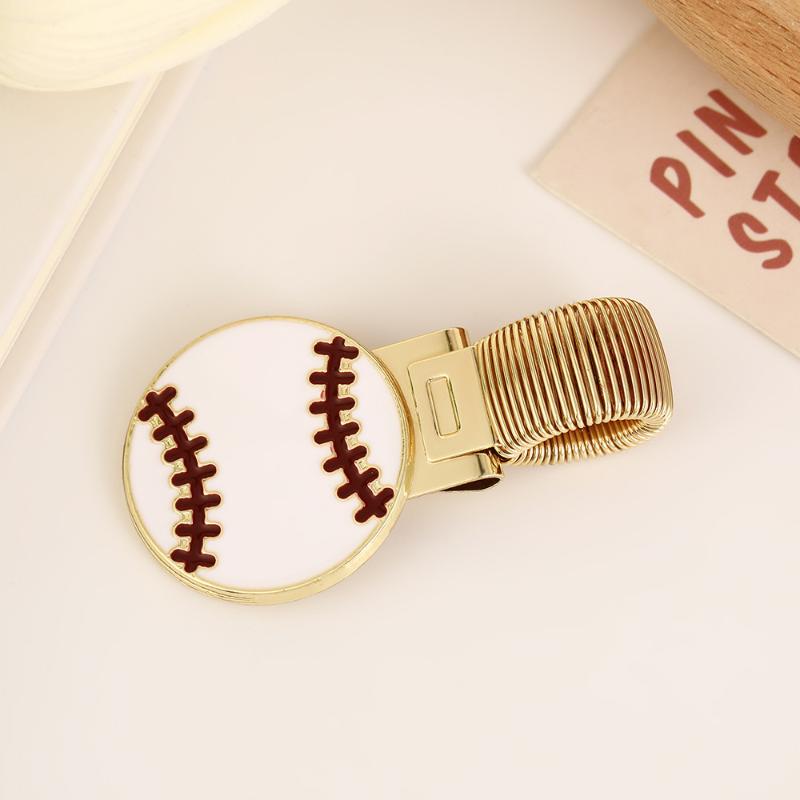 Football-Themed Metal Pen Clip With Spring, Creative Retro Spring Pen Clip, Student Pen Clip, School Supplies