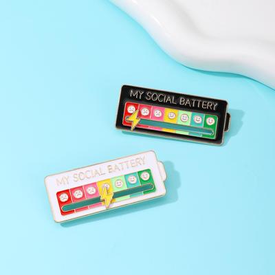 Creative Mood Conversion Brooch - Female Personality, Removable Weekly Mood Metal Accessories
