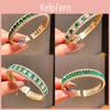 Geometric Copper Bracelet With Zirconia Stones For Fashion Women Gift