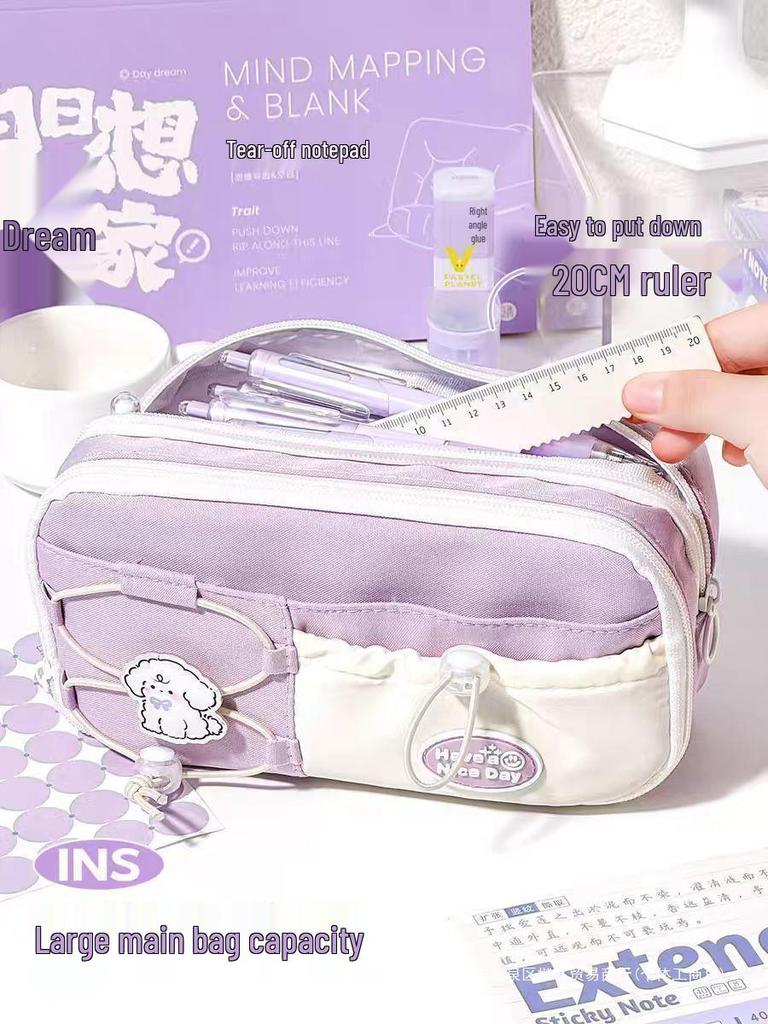 2025 Trendy Large-Capacity Pencil Case for Middle School Girls: Stylish & High-Value Stationery Box