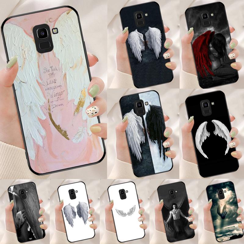 Angel Wings Painting For Samsung Galaxy M33 M35 M55 M15 M12 M13 M14 M34 M54 M53 M21 M31 M11 M32 M52 M06 M16 Case