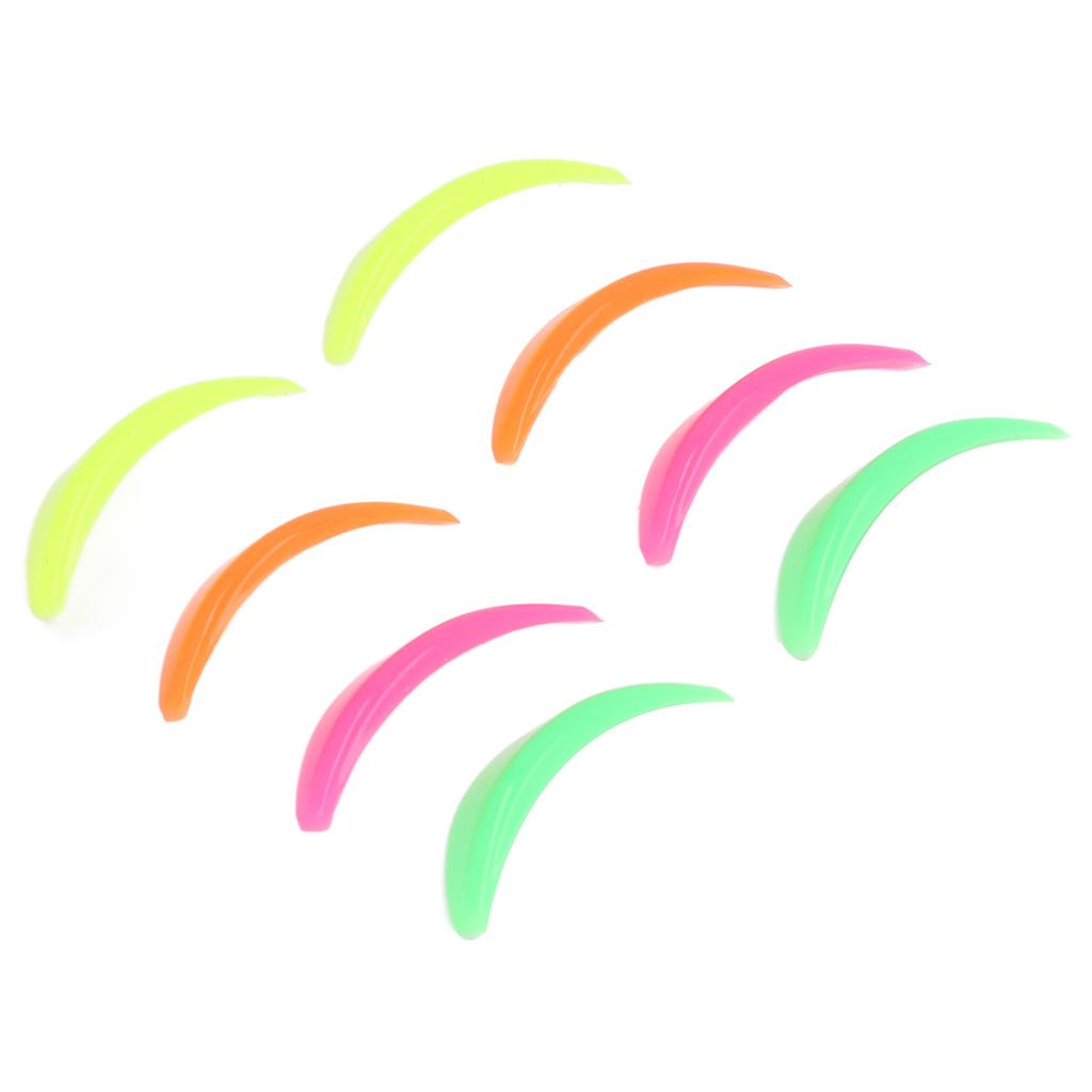 4 Pairs Eyelash Lift Shield Mixed Color Reusable Soft Eyelash Perming Curler for Beauty Salon