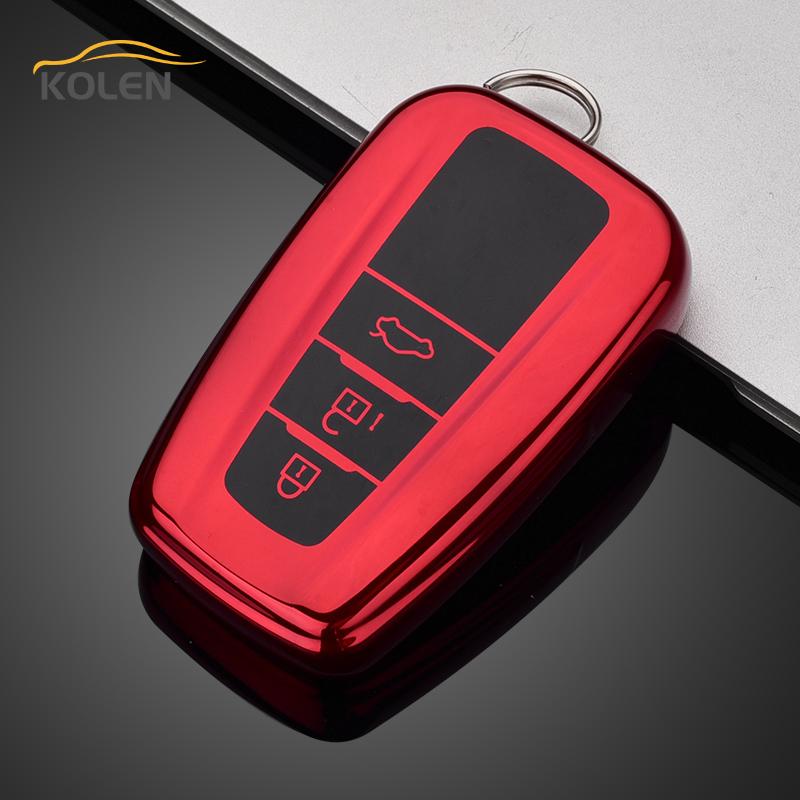 Soft TPU Car Remote Key Case Cover Shell Fob For Toyota Prius CHR C-HR Camry Corolla RAV4 Avalon Land Cruiser Prodo Accessories