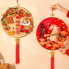 3D Traditional 2026 Horse Year Wall Decor Good Fortune with Tassel Spring Festival Pendant Hanging Paper