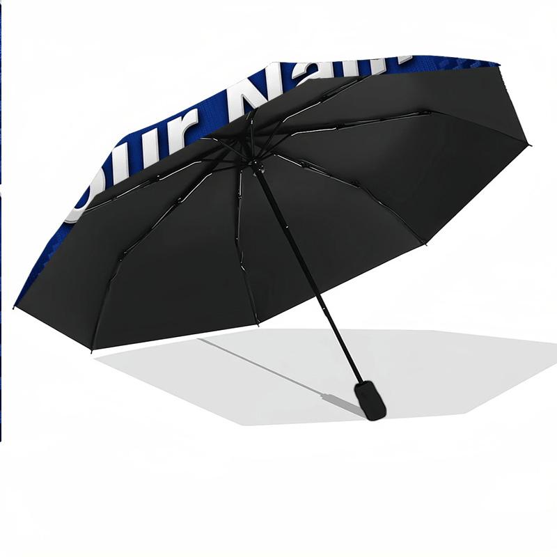 8 Rib Auto Folding Umbrella Chelsea FC Print Custom Name Text Portable Rain Gear