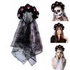 Handmade Eyeball Headband Girl Witch Headwear Eyeball Dark Flower Masquerades Halloween Bride Witch Party